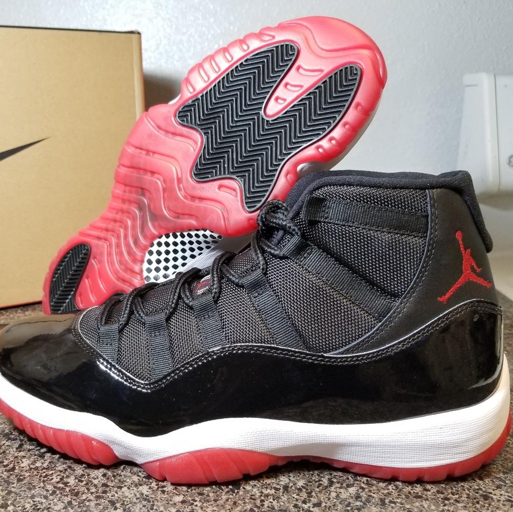 Nike Air Jordan Retro XI 11 BRED 2019 378037 061 - Picture 1 of 5